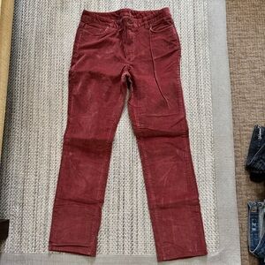 L.L. Bean Women's Corduroy Straight Leg Pants - Burgundy